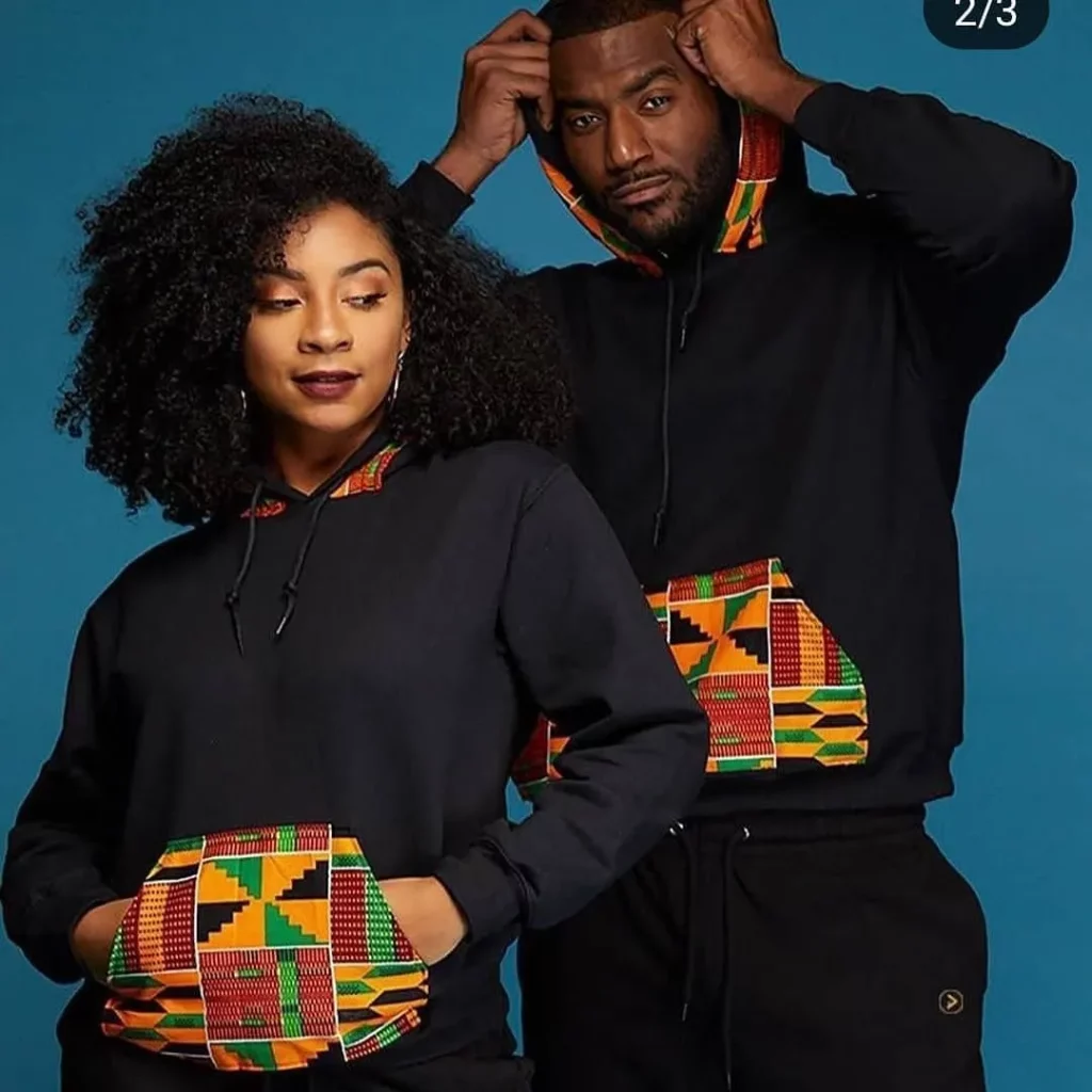 Plain and pattern Ankara styles for couples
