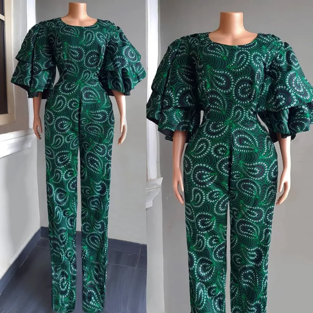 Ankara Jumpsuit Styles For Ladies