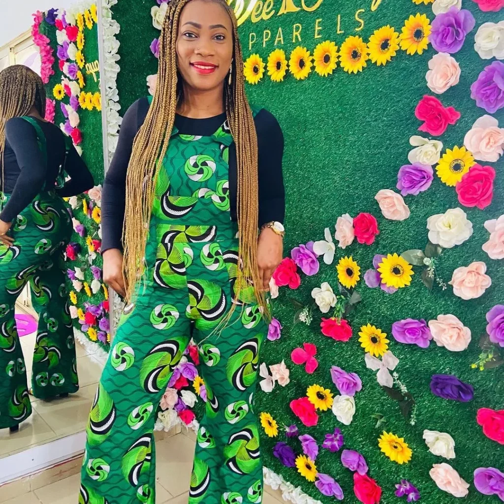 
Ankara Fabric, Styling The Ankara Dungarees 