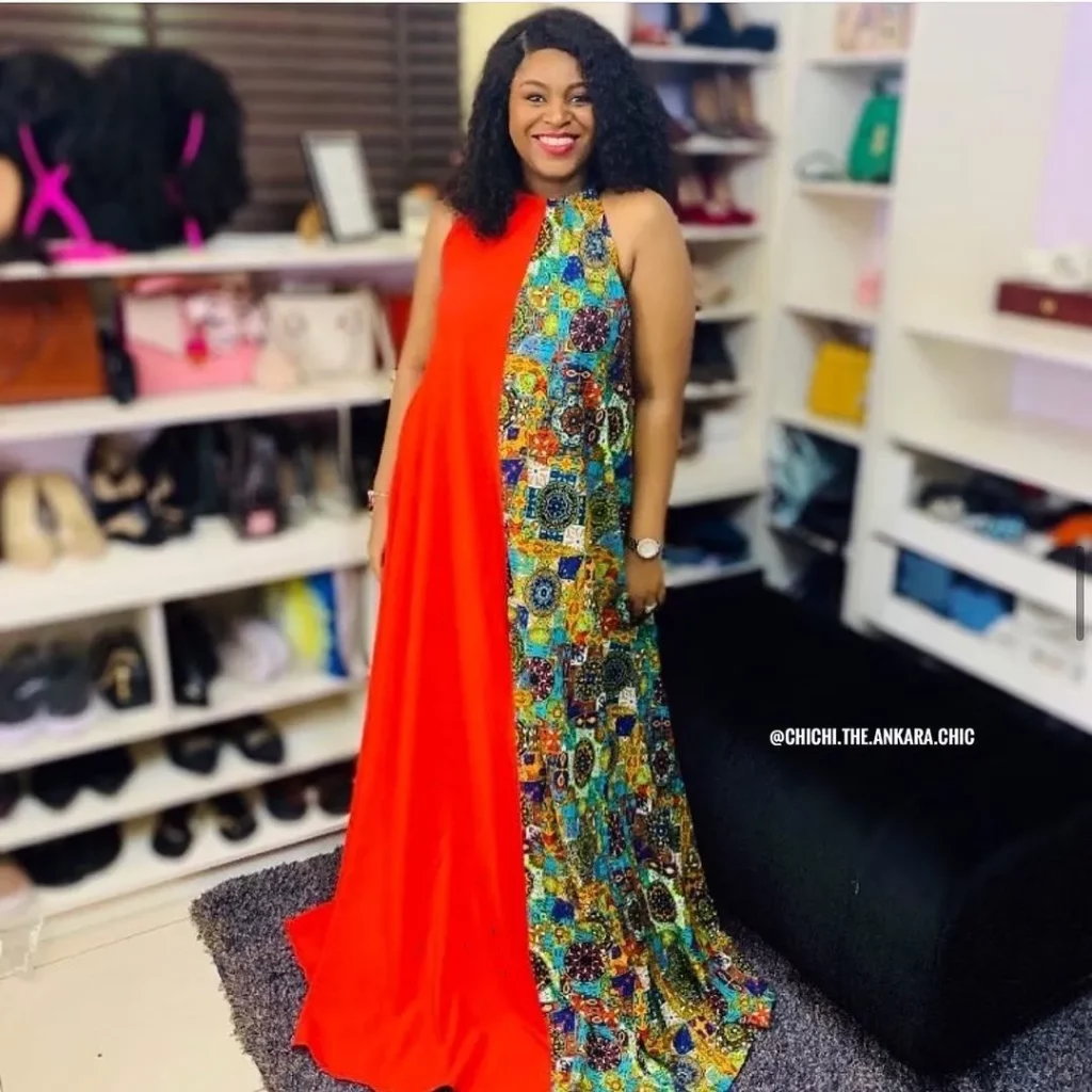 ankara maxi dress 