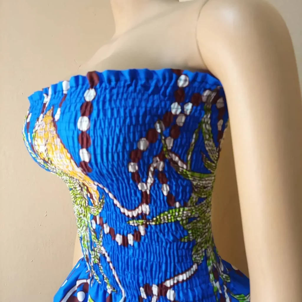 Latest Ankara smocked top Styles