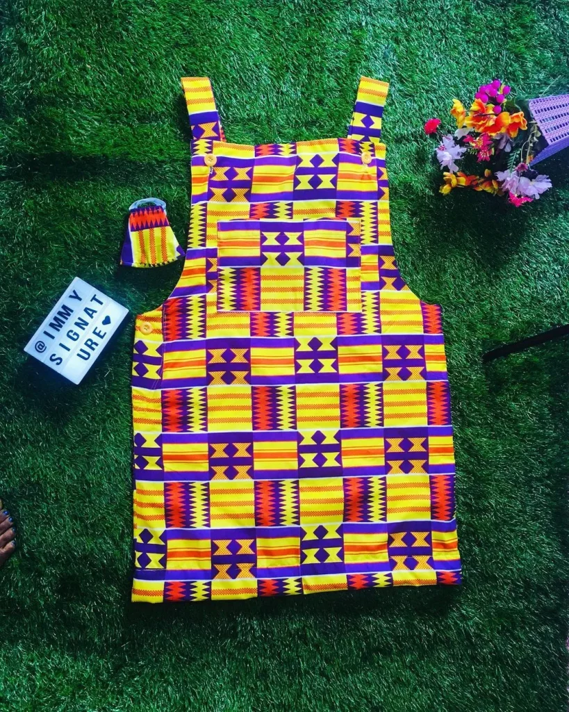 
Ankara Dungarees For Kids (Girls)