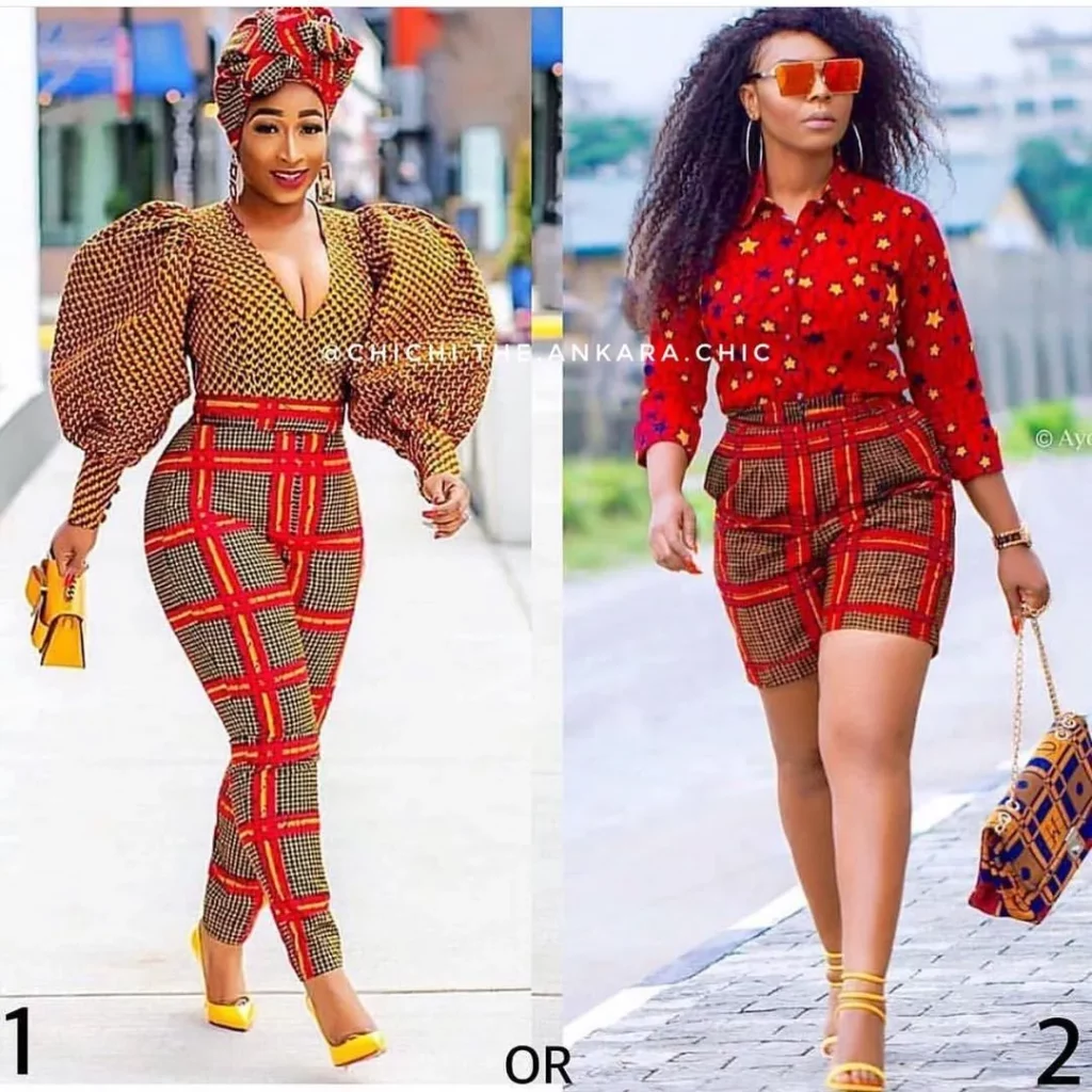 Super Stylish Ankara Shorts For Ladies ladies that rocked Ankara short