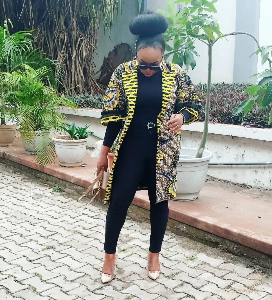 Ankara hot sale long coats