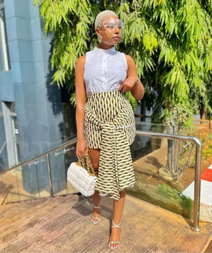 Nancy Isime African Print Skirt