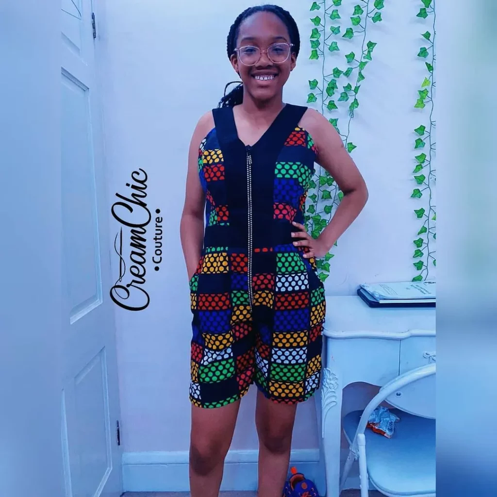 Ankara zipper jumpsuits