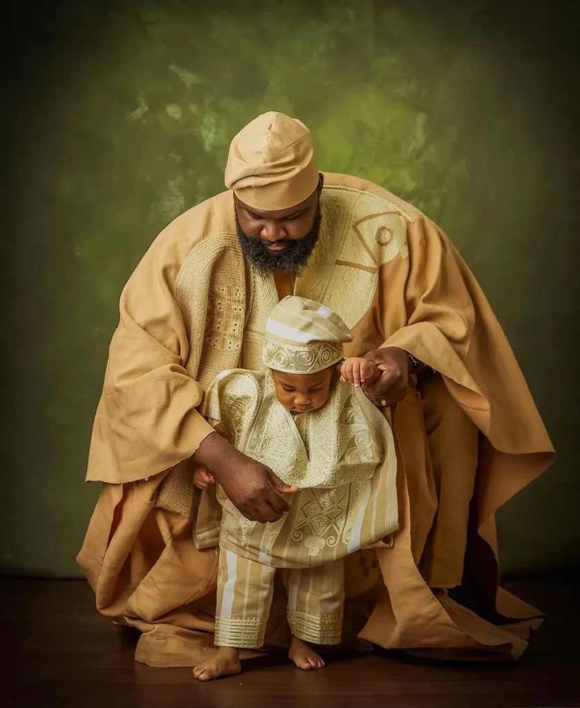 Father and son agbada