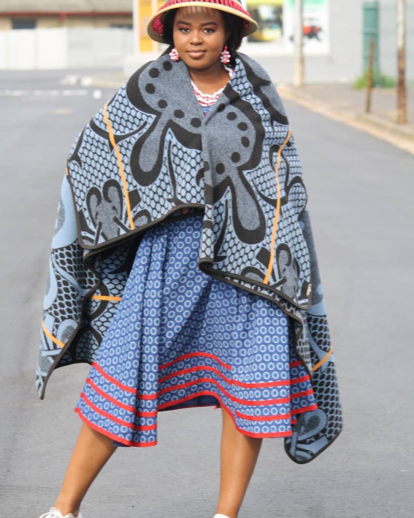 Basotho in traditional dress