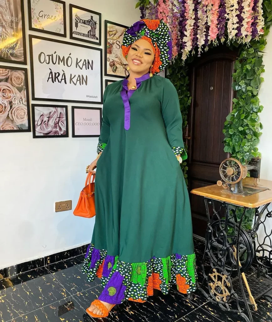 Ankara caftan gown sale