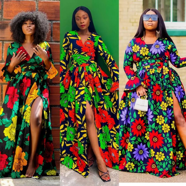 Trendy Ankara Maxi Gown Styles 2024 Eucarl Wears
