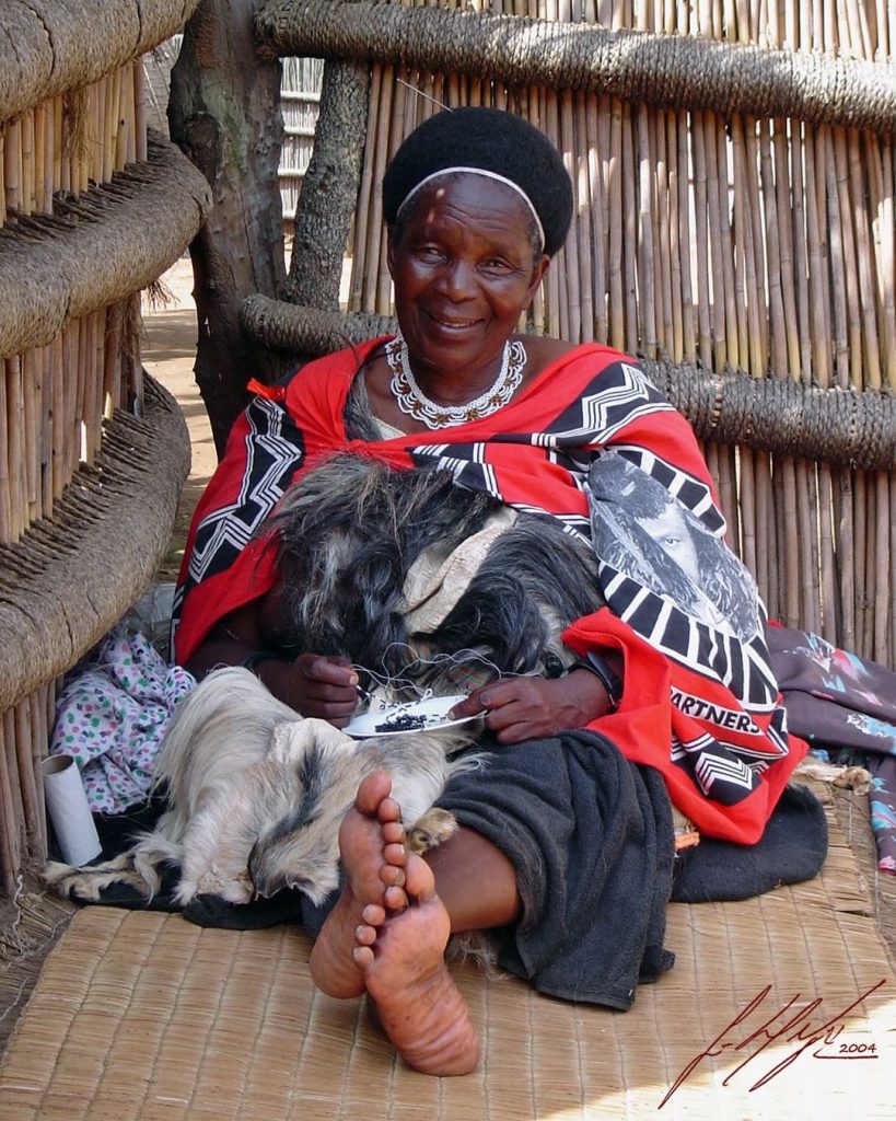 Traditional Swazi attire fabric. Umhelwane. Lihiya.