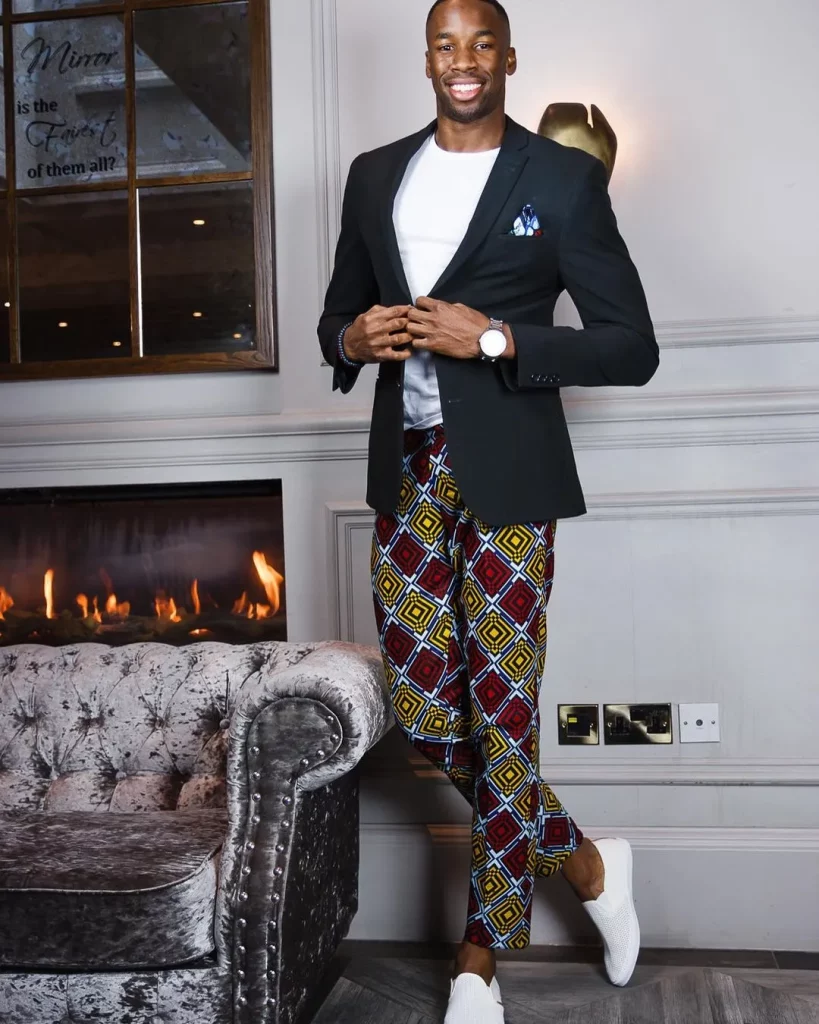 Buy Ankara Mens Pants African Mens Pants Colorful Online in India  Etsy