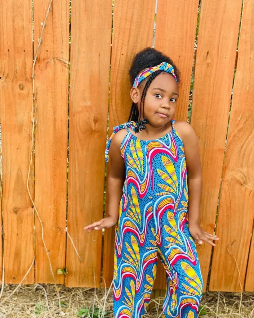 BABY GIRLS MULTICOLOUR ANKARA JUMPSUIT