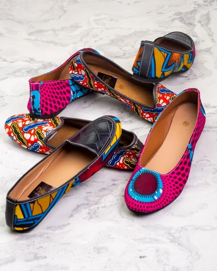 Ankara Flat Shoes for Ladies