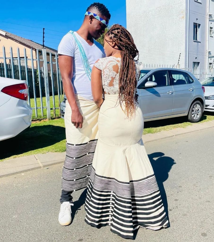 Cute Couples in Xhosa Traditional Attire. 