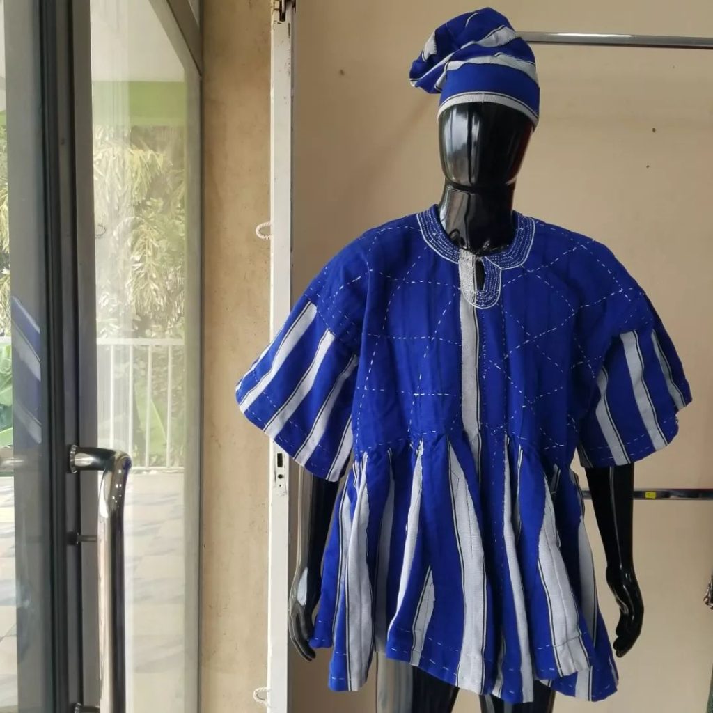 Dress Tamale made of Batakari fabric