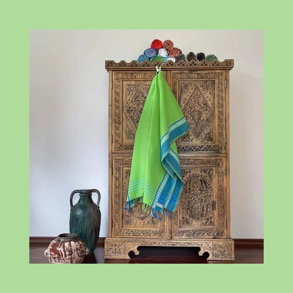 Unisex Green kikoy traditional cloth