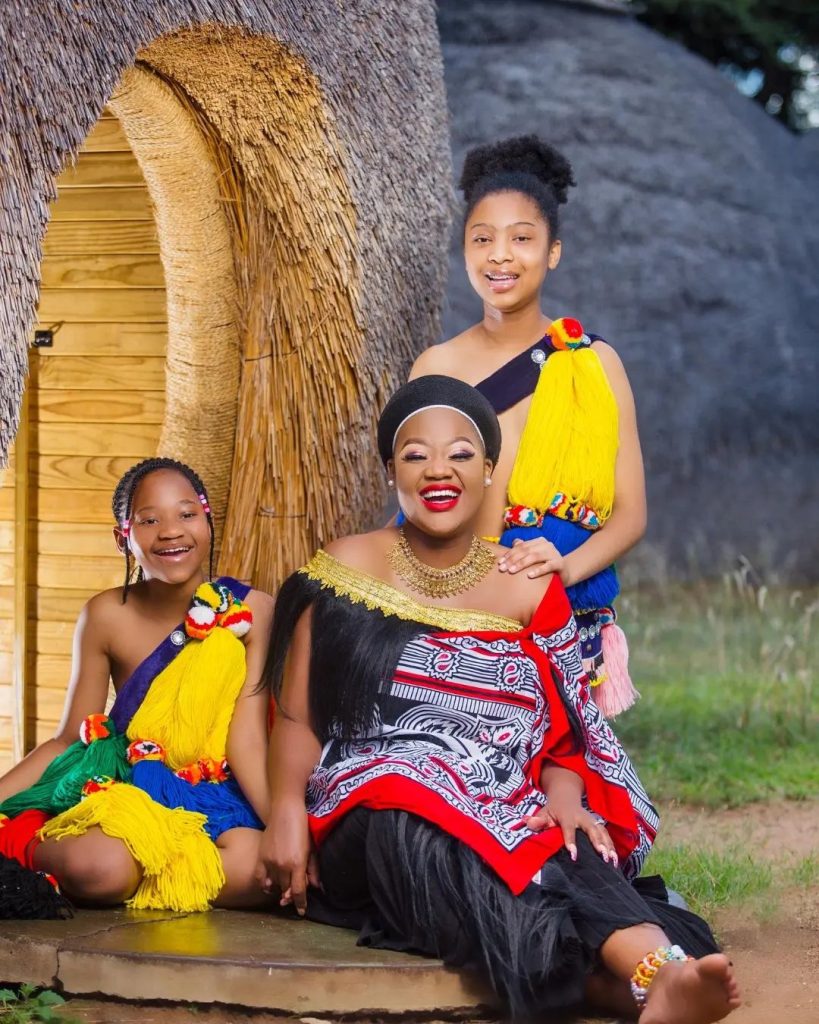 The Swazi Emahiya Traditional One Shoulder Dress 