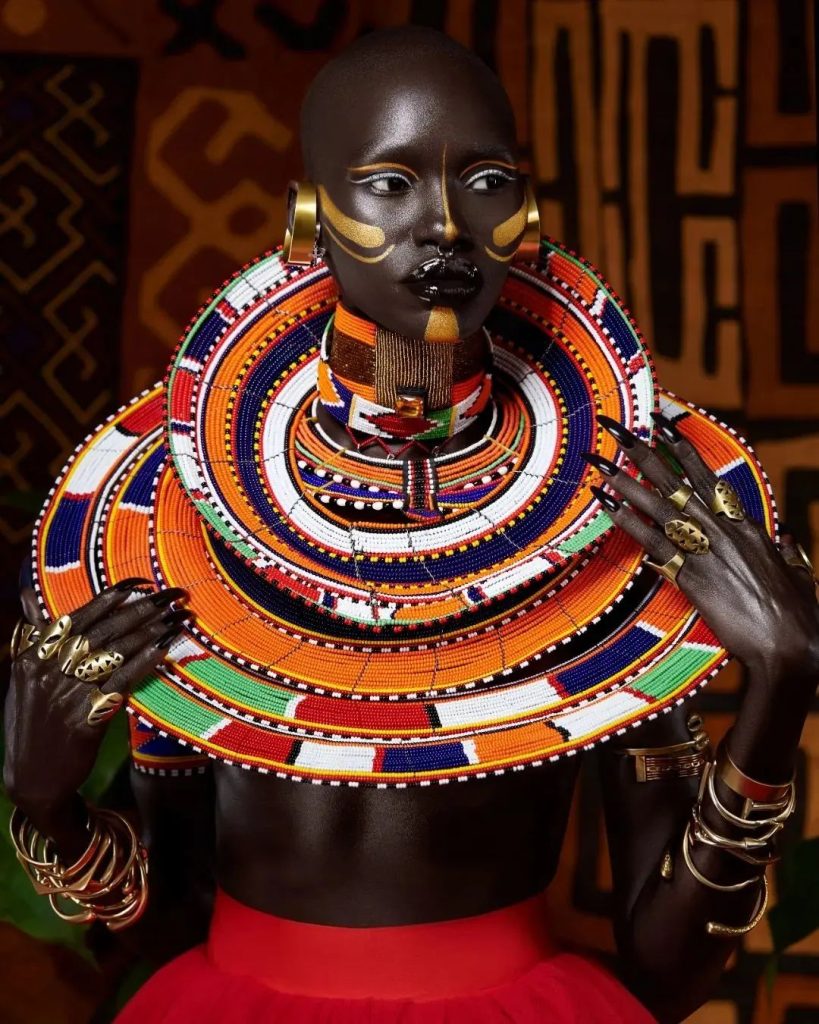 Maasai clothing and jewelry
