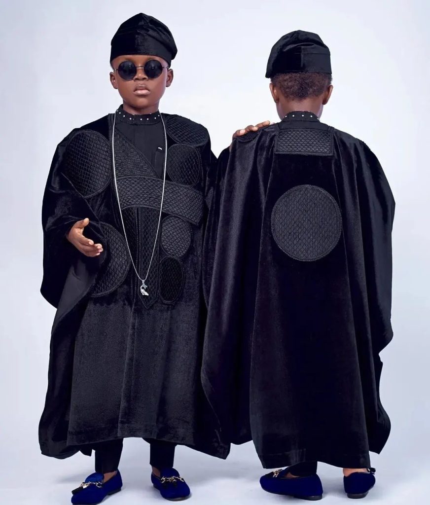 Agbada for boys/ birth day outfits for african kids/with matching hat