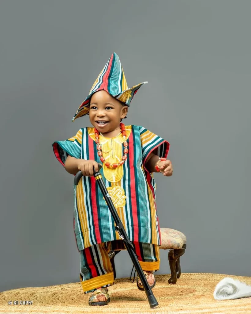 Aso oke for your baby boys