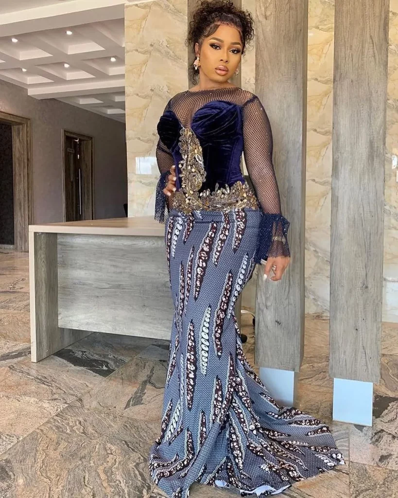 Amazing Lace And Velvet Aso Ebi Styles 2023 | Eucarl Wears