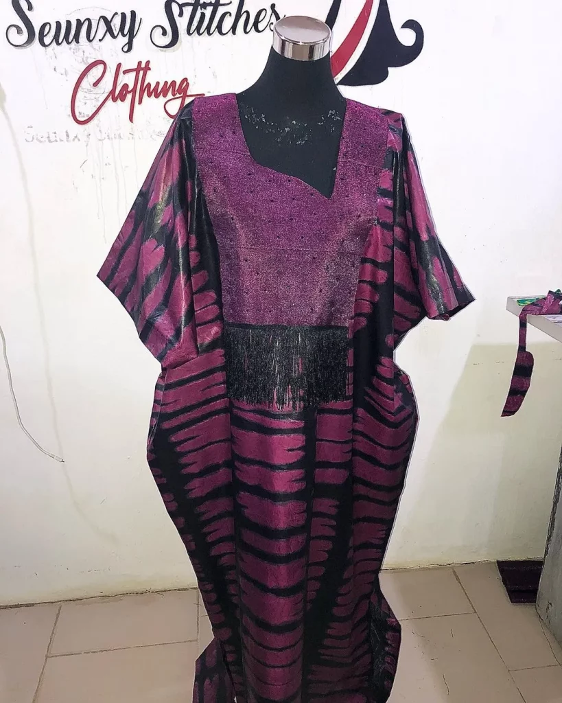 Agbada styles for ladies with Skirt