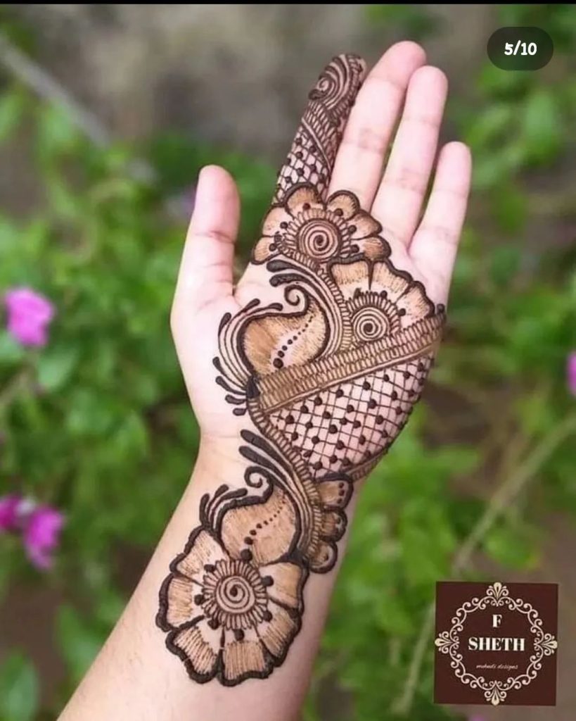 henna heart designs 