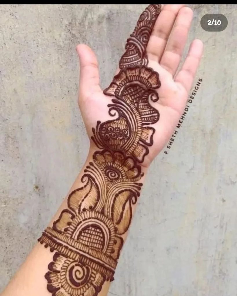 henna heart designs 