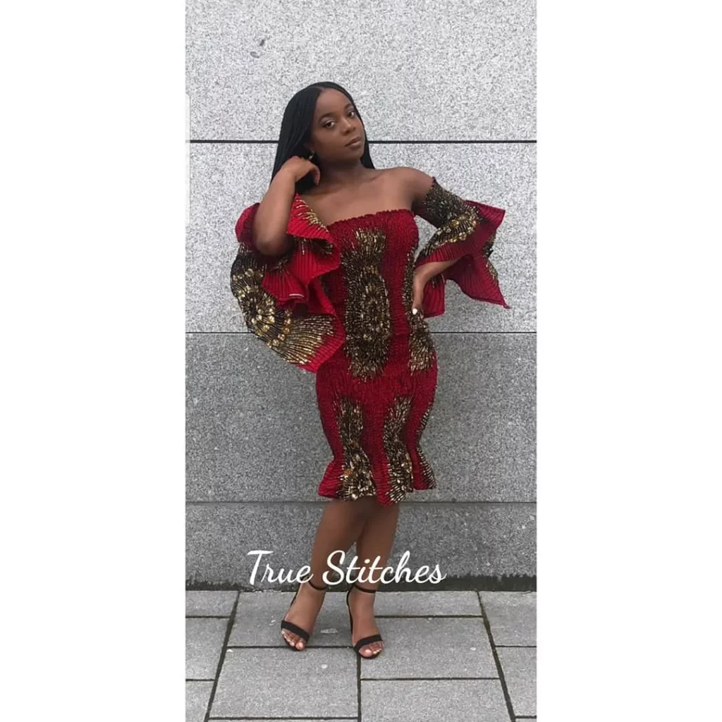 Smocked Ankara Dress