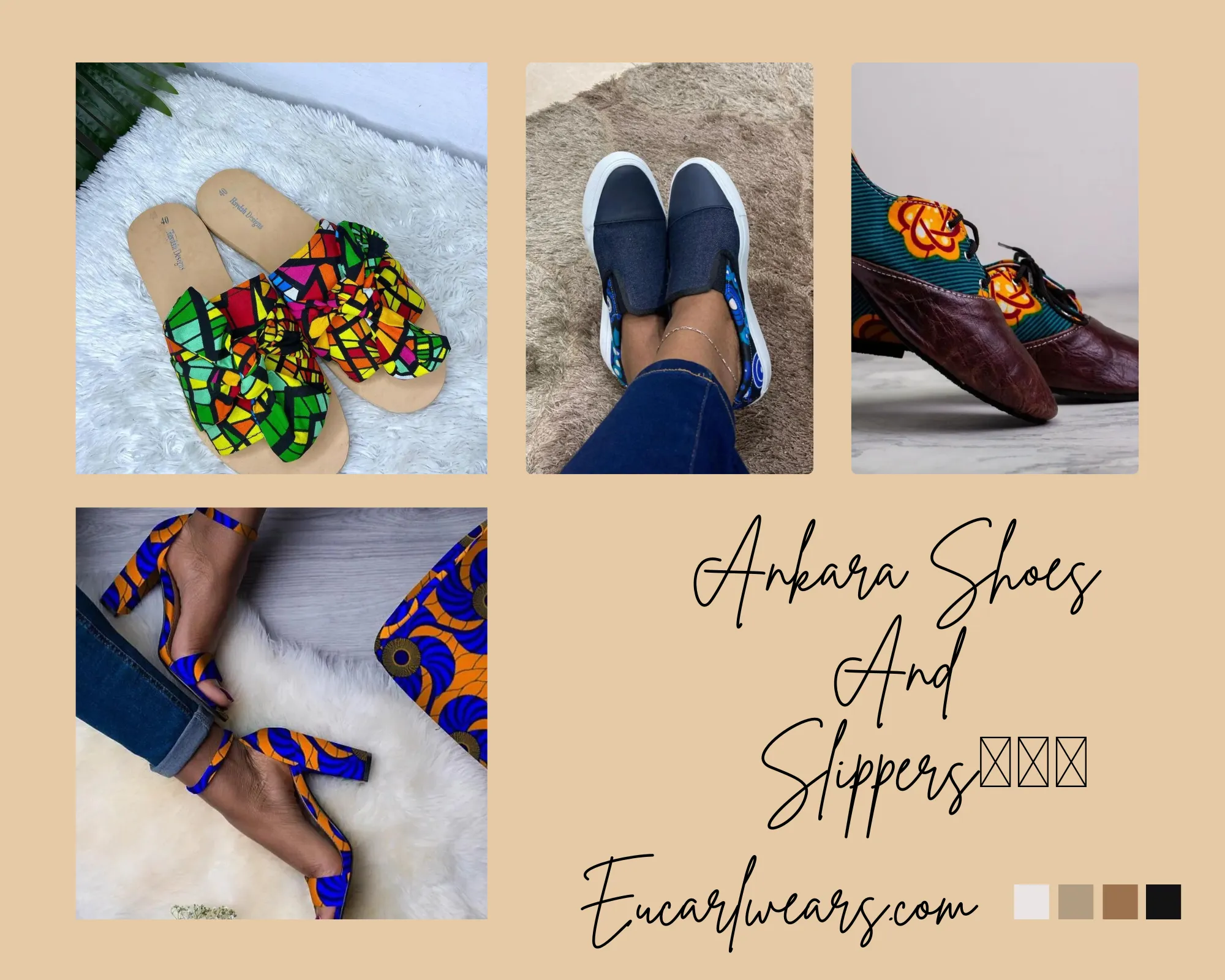 Ankara Shoes And Slippers For Everyone