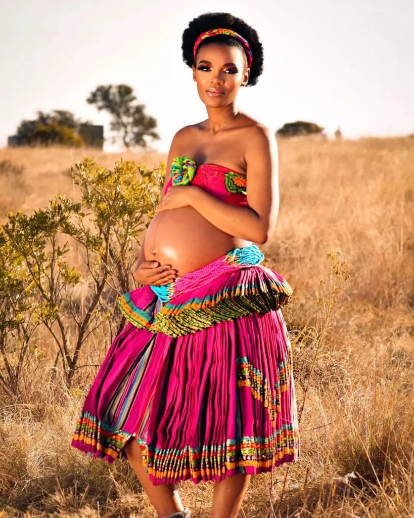 Tsonga Attire for Maternity photo shoot