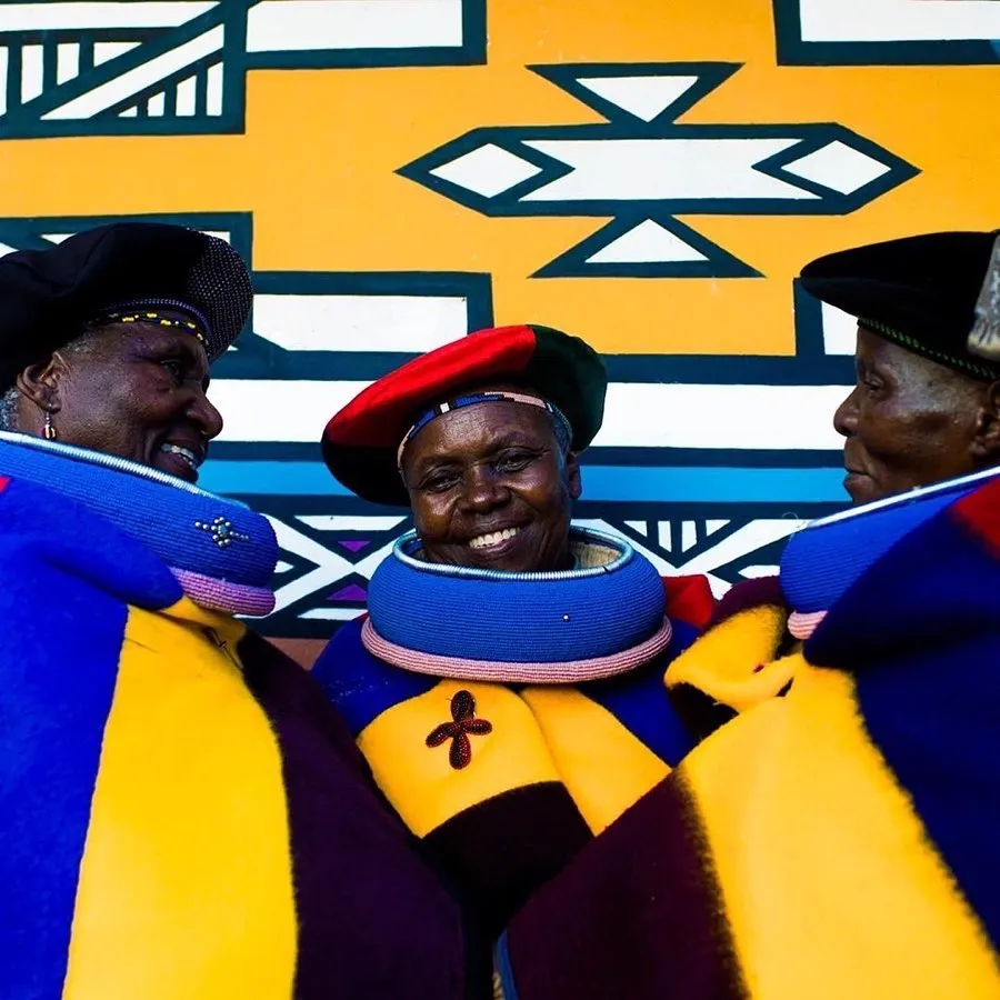 Ndebele In Traditional Dress