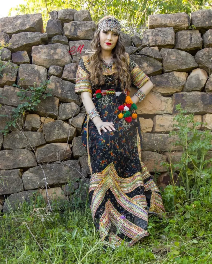 Algerian woman in traditional kabyle