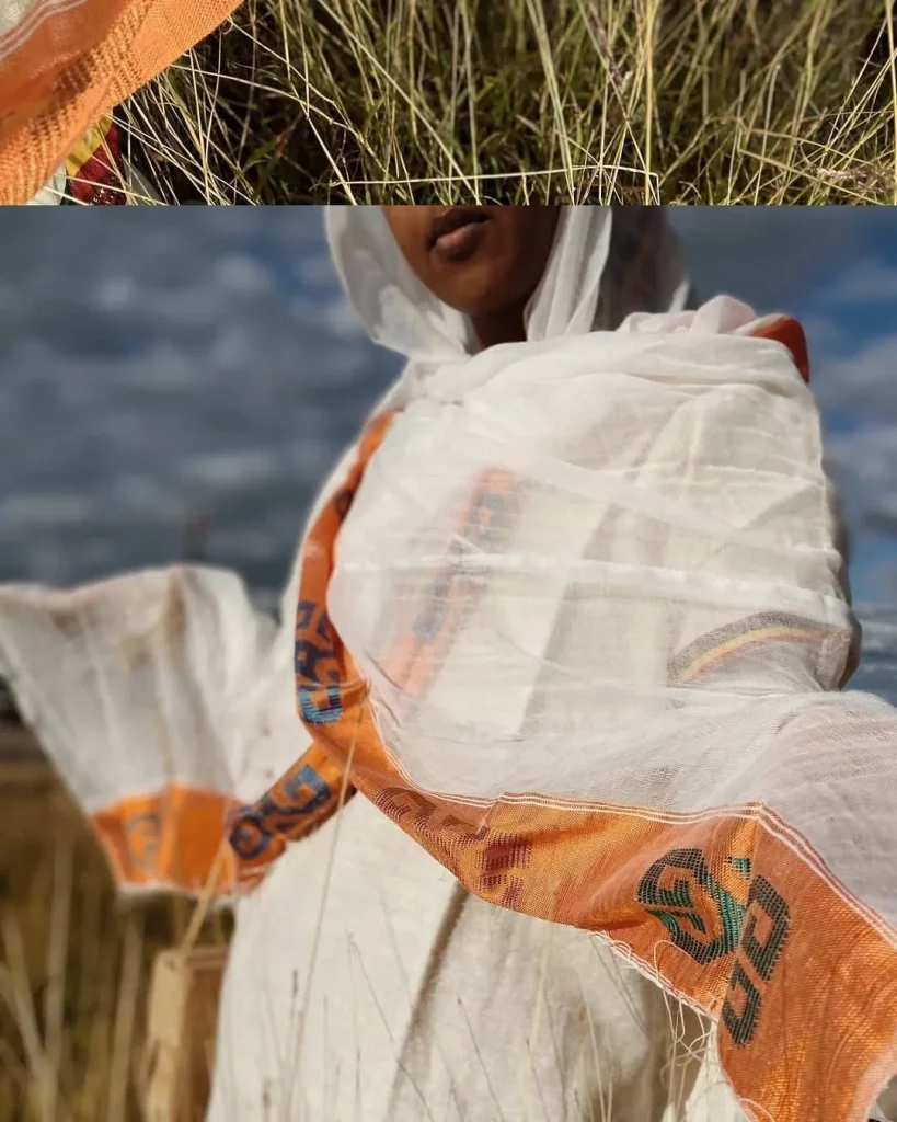 
Ethiopia traditional Netela Scarf 