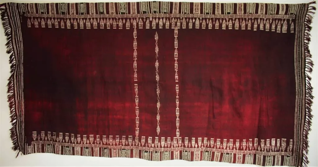 
Vintage Tunisian Bakhnoug Textile 3'7 