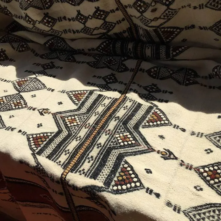 
North African Textile,Indigo Bakhnoug