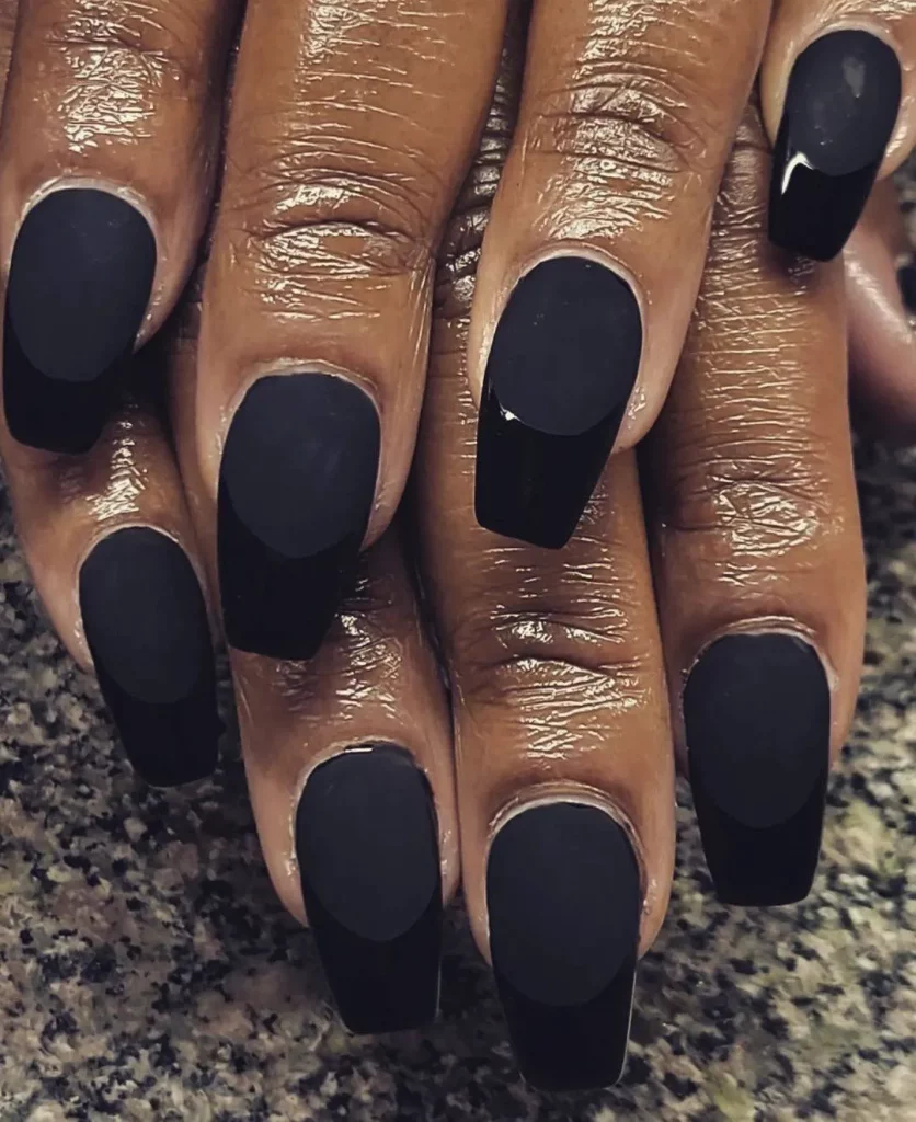 Classy black nail designs