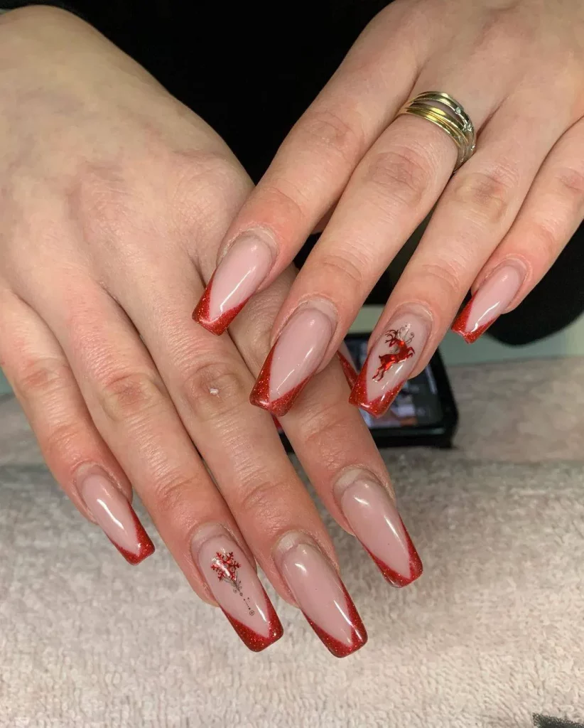 gel polish nail design for prom