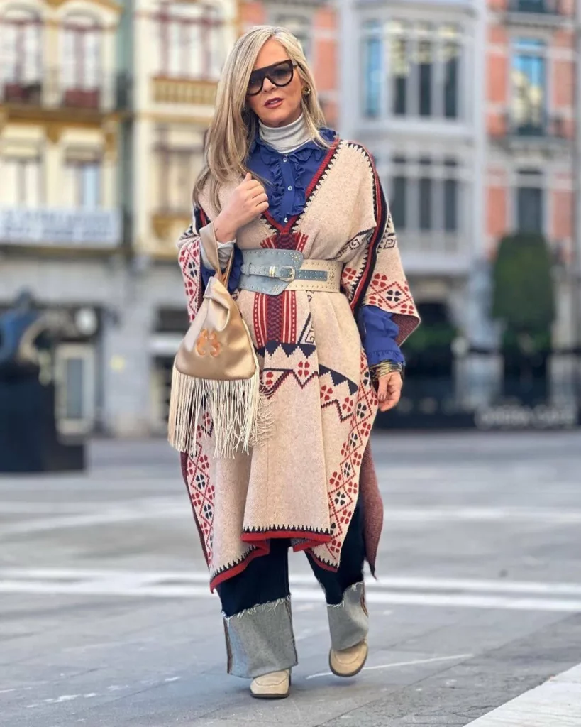 Belted Poncho Dresses for Women