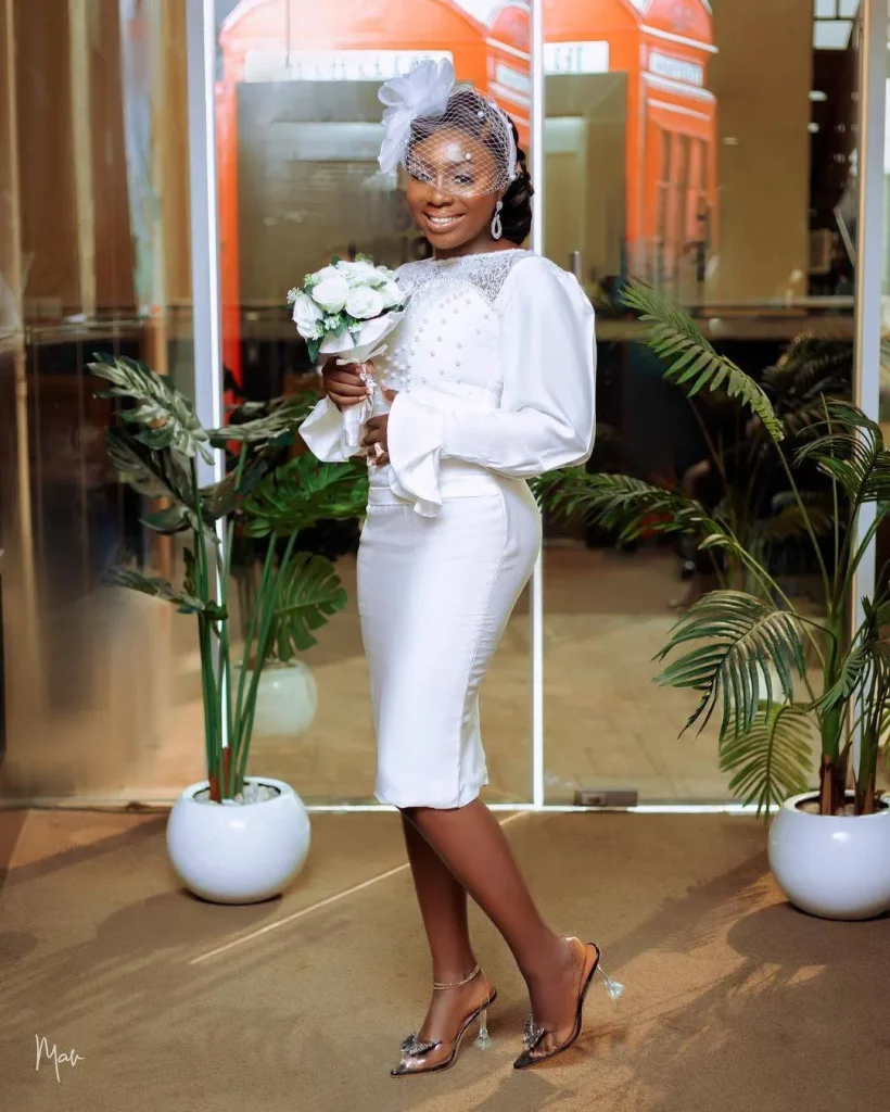 Elegantly Chic Court Wedding Dresses for Nigerian Brides