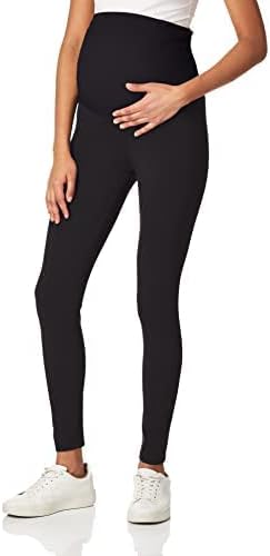 Motherhood Maternity Women's Over the Belly Stretch Pregnancy Leggings Full & Crop Length XS-3X Available in 1 & 2 Packs