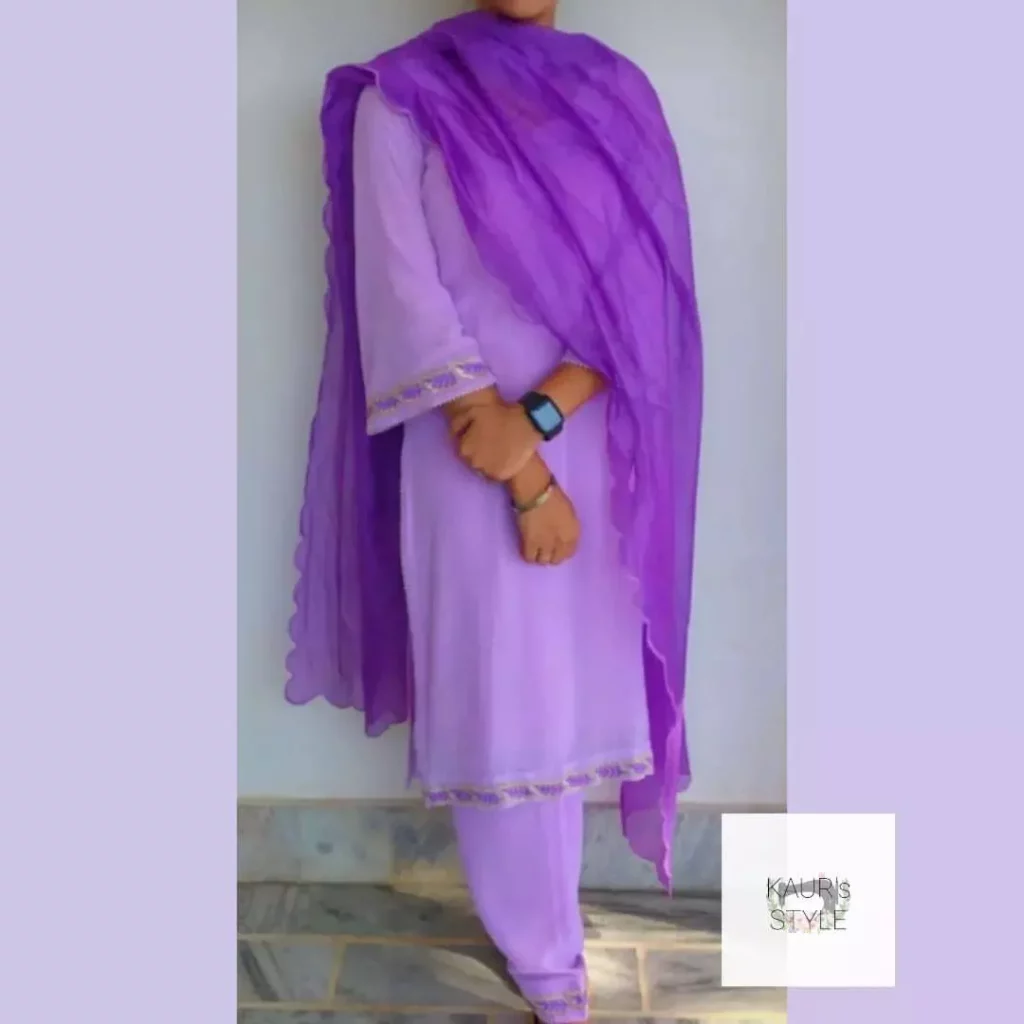 Punjabi Suit purple