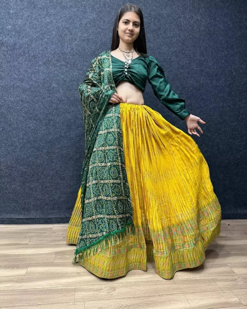 Dupatta Draping Styles for Lehenga - Indo western & Silk