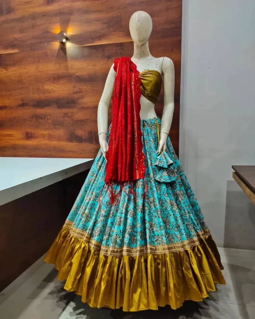 Which type of lehenga is best for fat ladies?