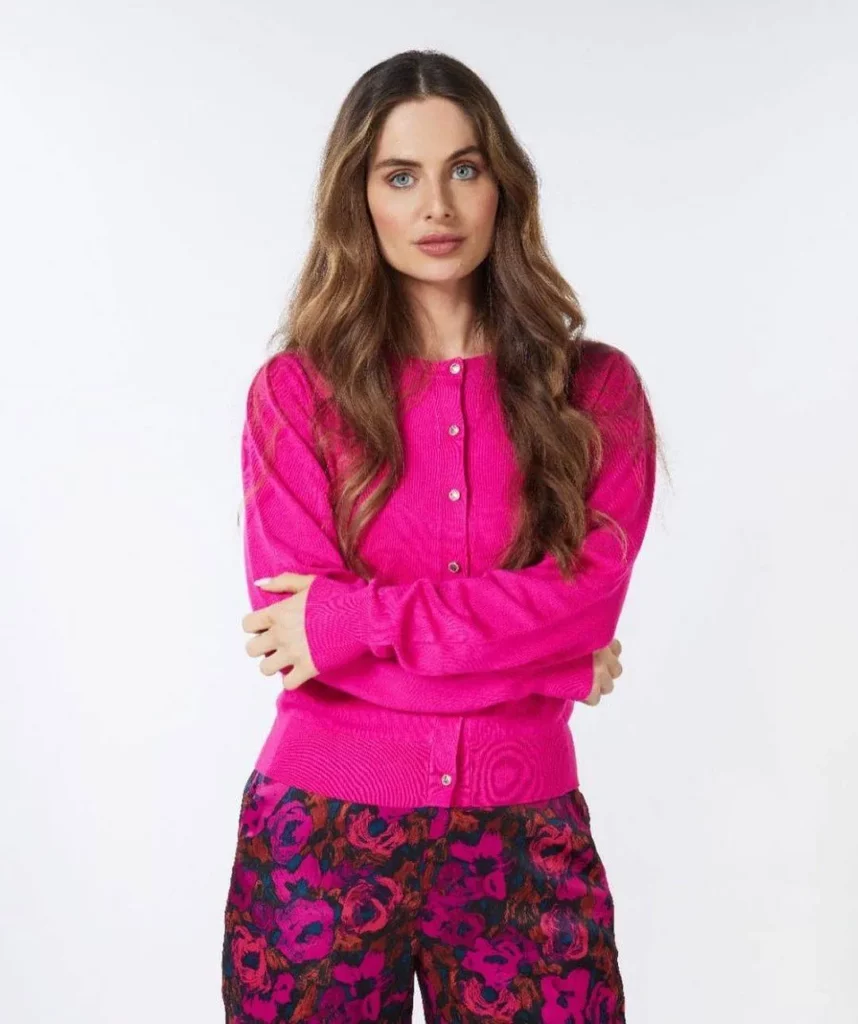 Pink cardigans for women