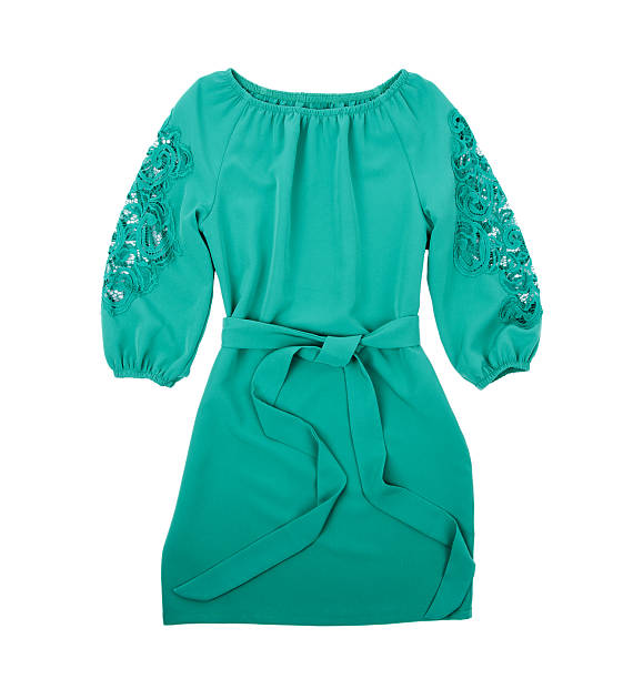 Cute Dress With Green Embroidery